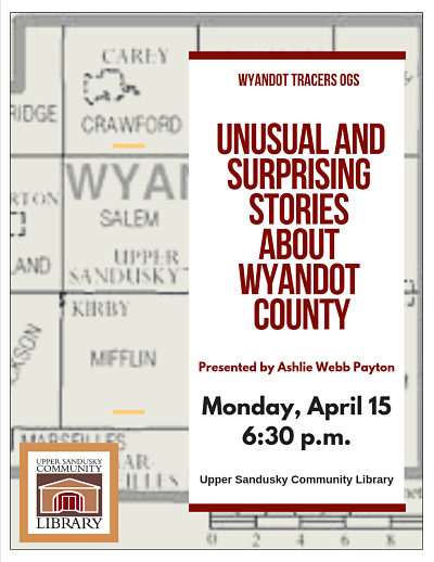 Wyandot Tracers April Meeting information