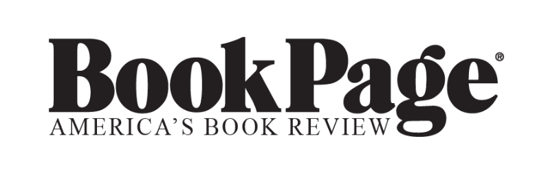 Black block text: BookPage. Text immediately below says America's Book Review.